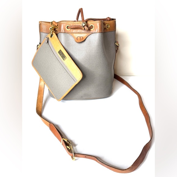 CHRISTIAN DIOR BUCKET BAG 2 in 1 VINTAGE - Picture 4 of 15